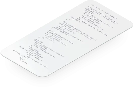 Mobile application source code