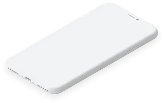 Smartphone displaying mobile application