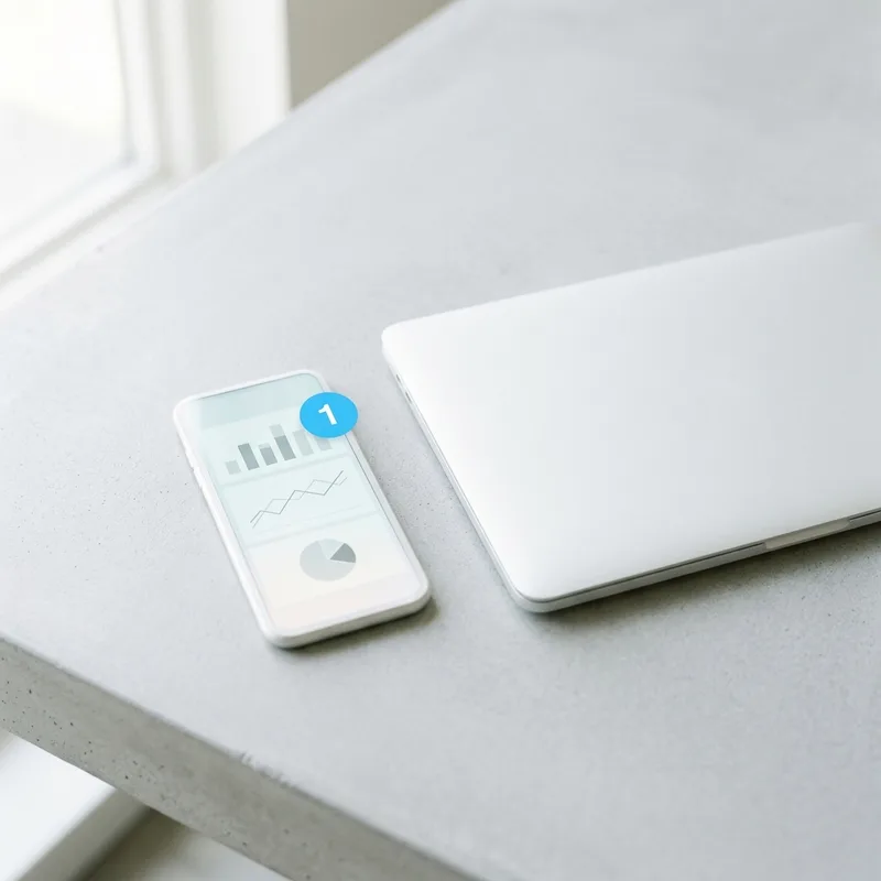 Data storage, access and mobile view without extra complexity