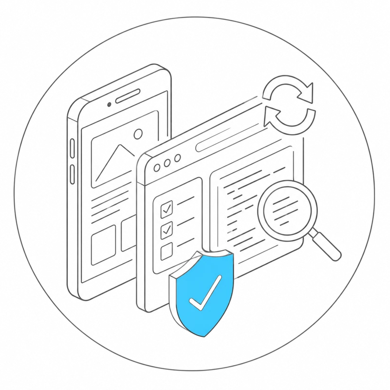 AI-assisted app and website maintenance